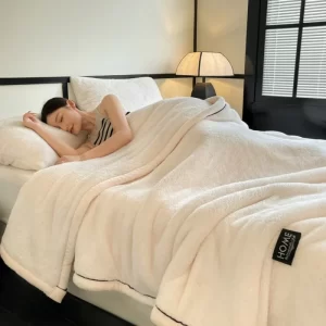 Plush Warm Winter Blanket A Grade Coral Fleece Flannel Soft Thick Bed Blankets for Sofa Single Double Couple Furry Bedspread