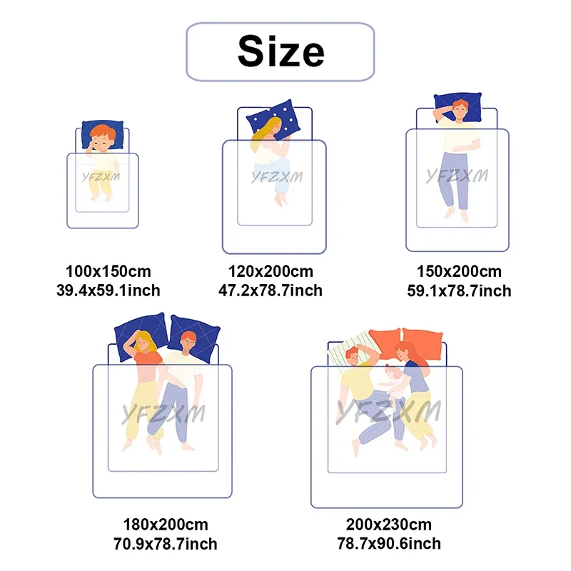 Super Thick and Warm Flannel Blanket Super Soft Fluffy Queen Size Bed Blanket Cozy Skin-friendly Multifunctional Nap Blanket - Image 6